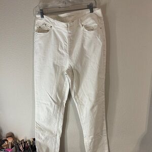 Chicos the Platinum Jegging Sz 1 White High-Rise Skinny Jeans
